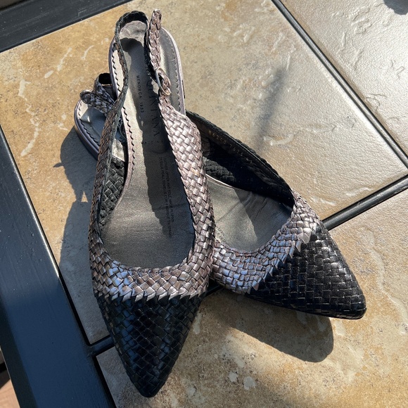 Pons Quintana Leather Slingback Shoes - Picture 5 of 11